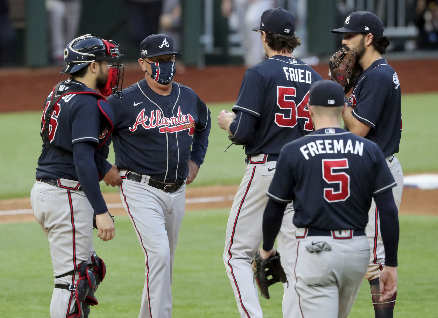 NLCS Braves Dodgers Baseball